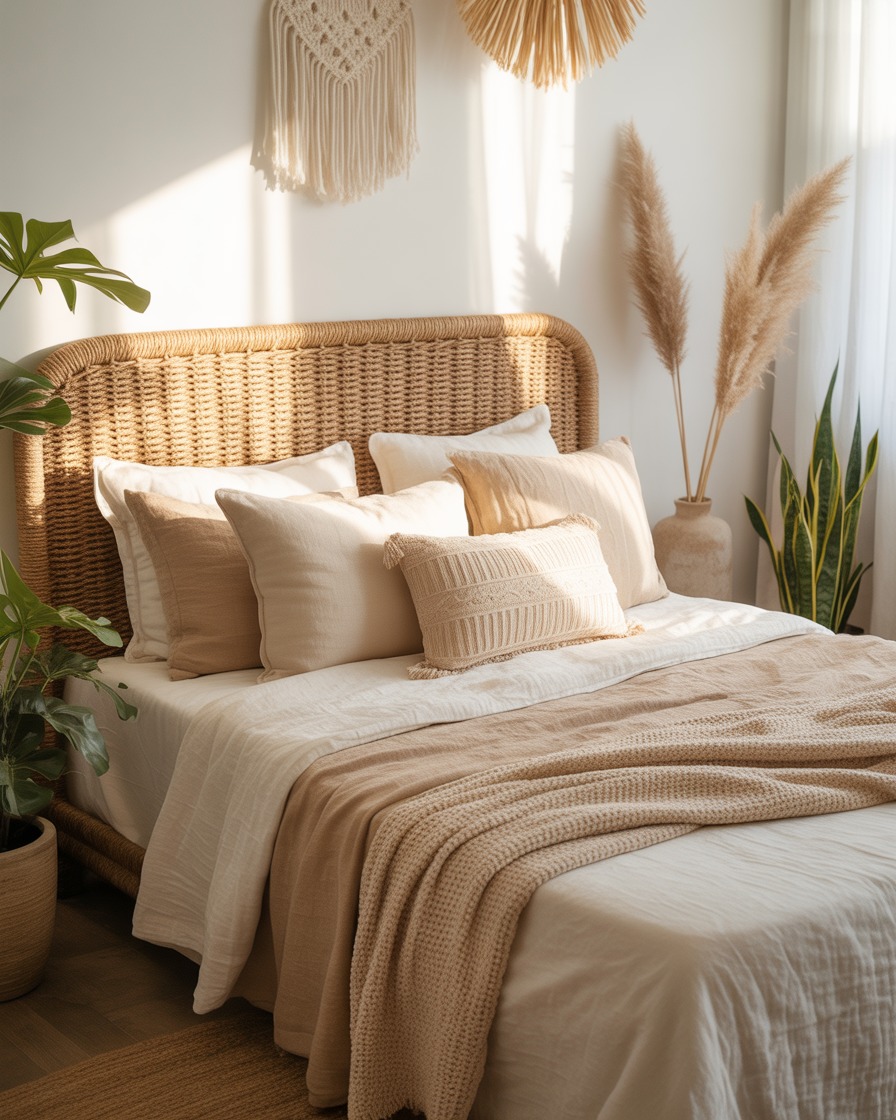 زیبایی مدرن اتاق خواب با هماهنگی رنگ‌های خنثی