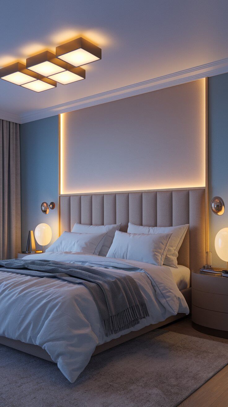 نورپردازی در اتاق خواب