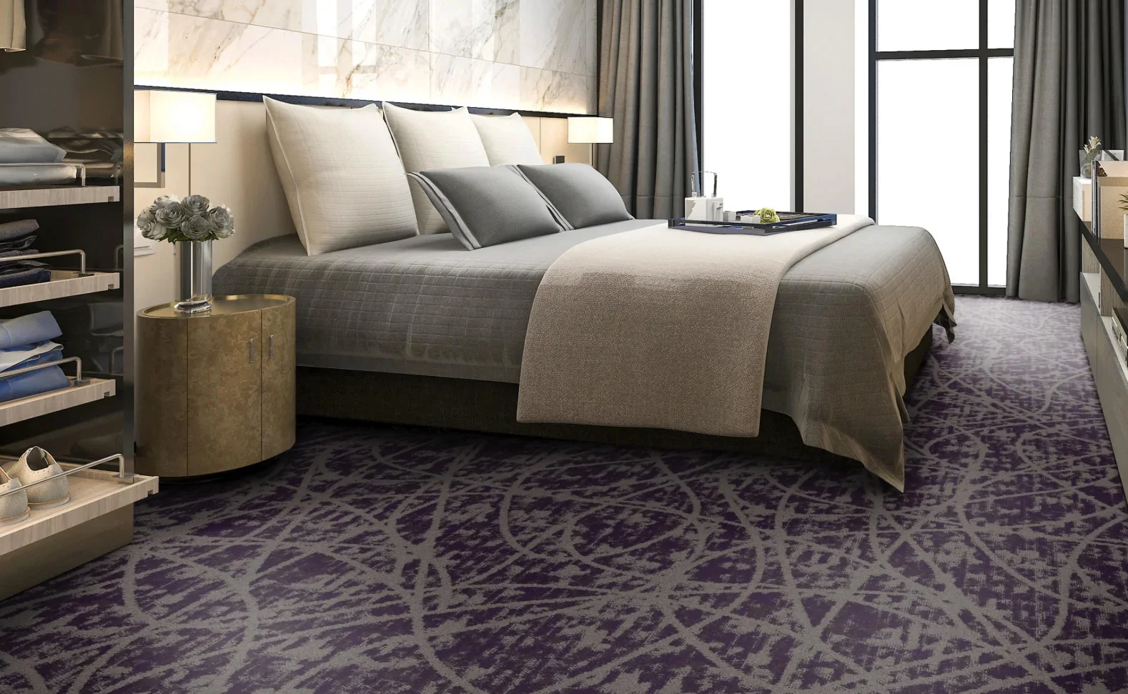 موکت اتاق خواب هتل