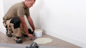 چسباندن موکت روی سرامیک